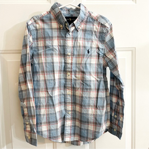 🎉2X HP🎉Ralph Lauren Boys Size 7 Button Down Shirt - Picture 1 of 7